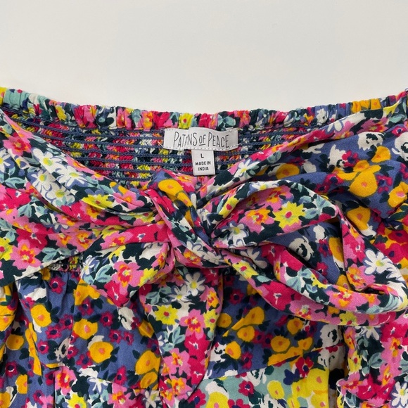 Floral Print Shorts with Bow Size L - Picture 2 of 3